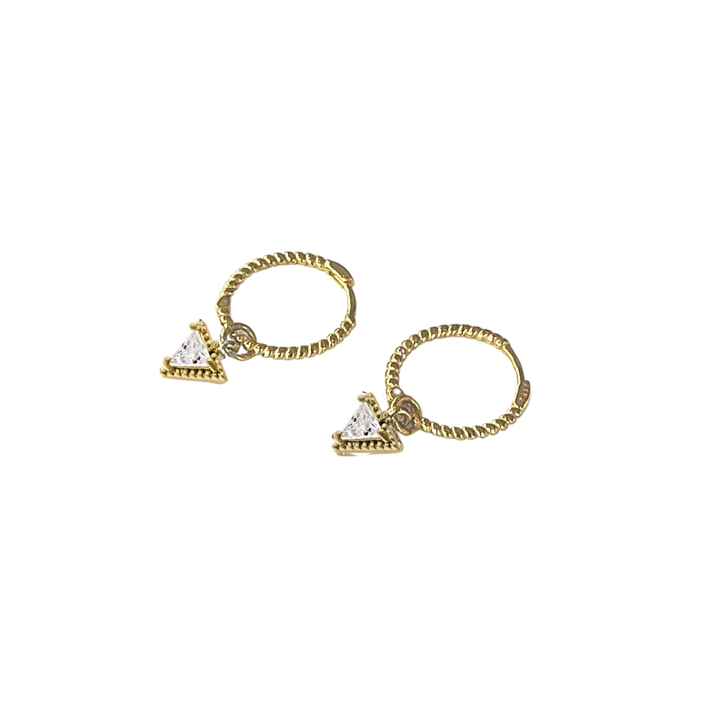 Byzantine Romance - Prism Engraved Sleepers| Gold w Emerald