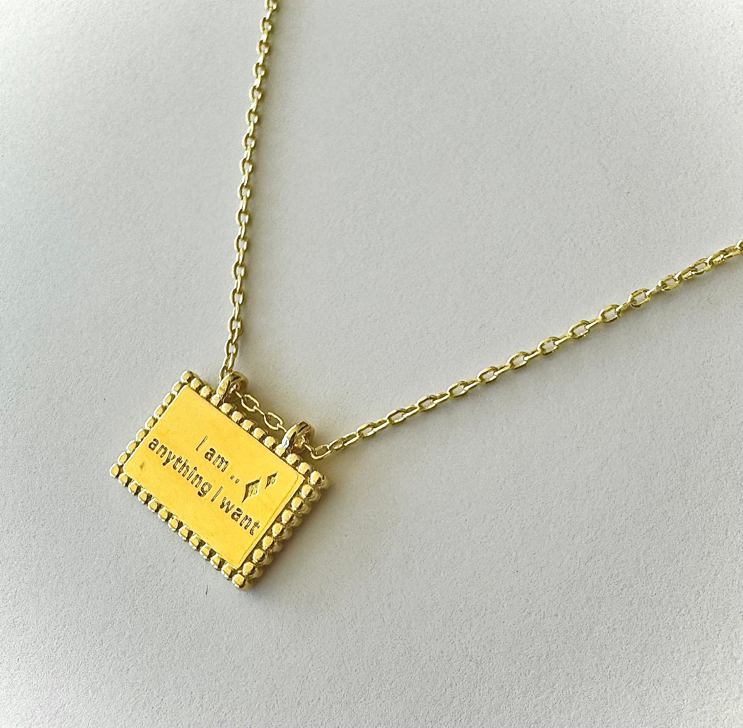 Byzantine Romance - Note to Self Necklace | Gold