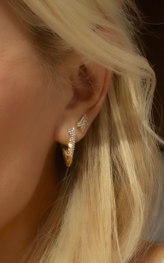 Prism Hoops| Gold