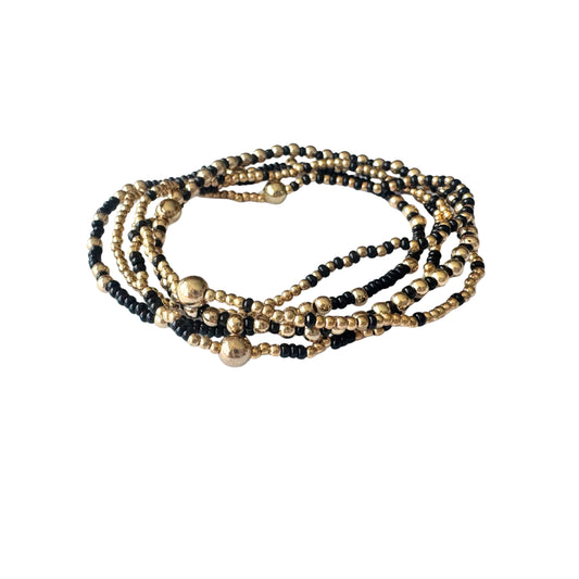 Beaded Bracelet Set  | Costa Noir