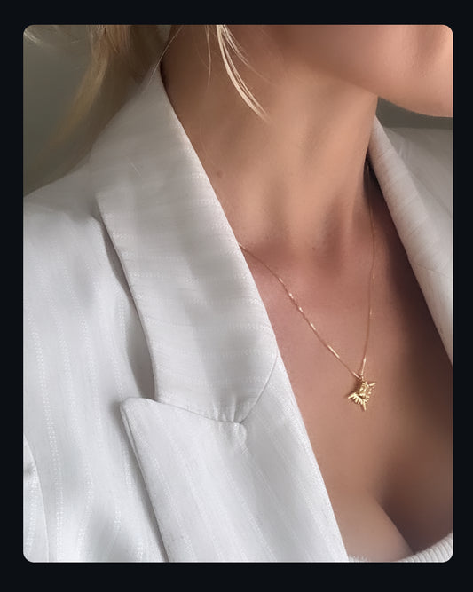 Solstice Necklace| Gold & Pale Lemon