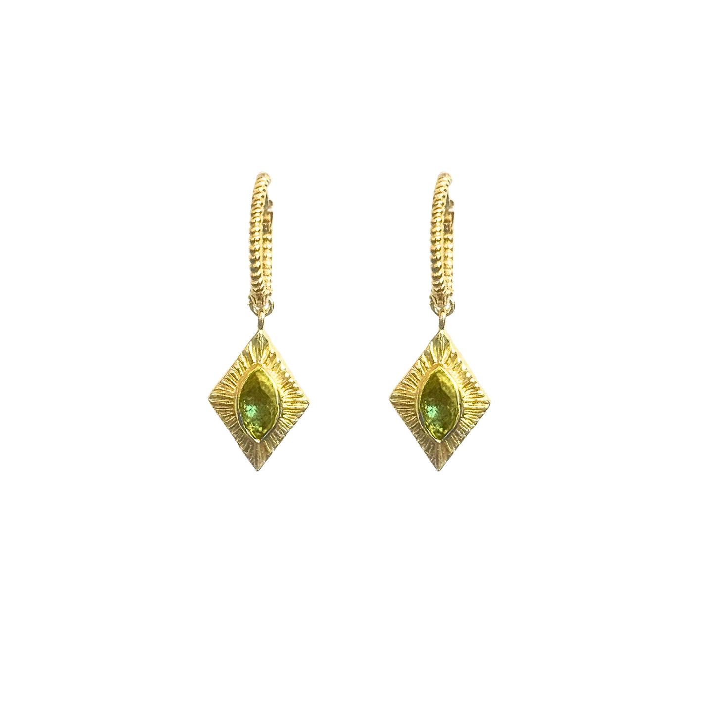 Sagrada Earrings | Gold & Peridot