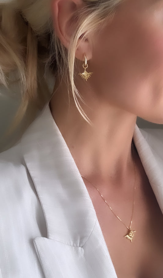 Solstice Necklace| Silver & Pale Lemon