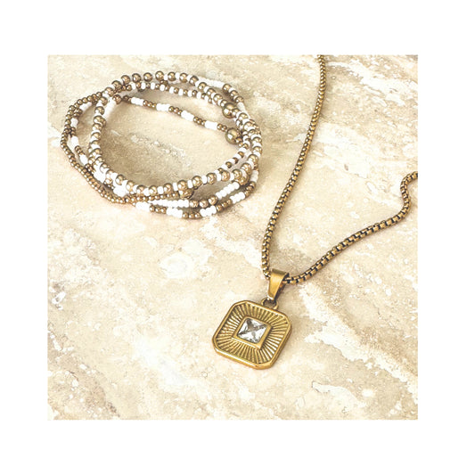 Beaded Bracelet Set  | Costa Blanc