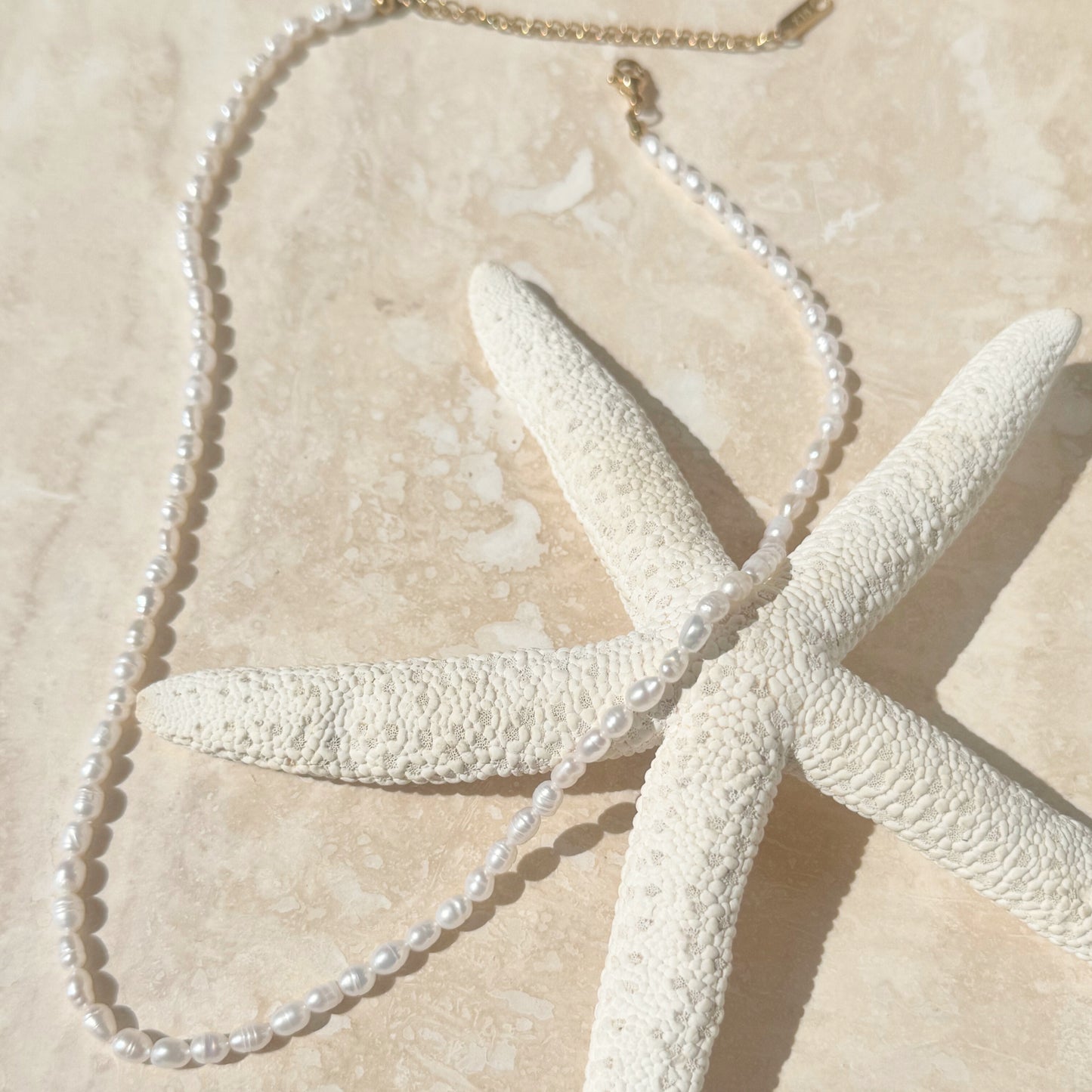 Lustra Pearl Necklace | Gold - back soon