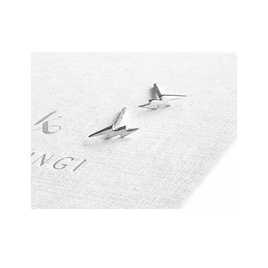 Bolt of Light Studs| Silver