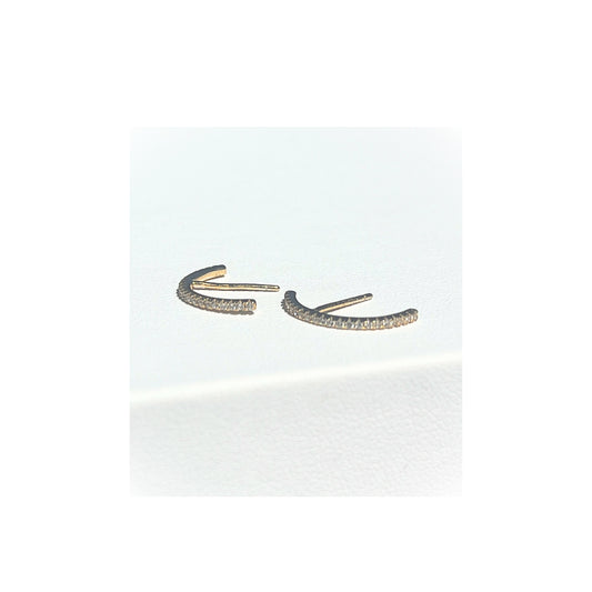 Crescent Stud| Gold