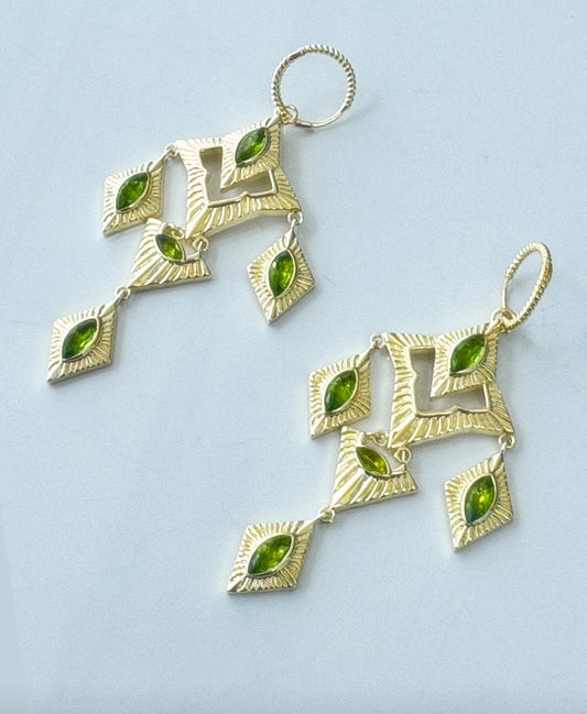 Sagrada Earrings | Gold & Peridot