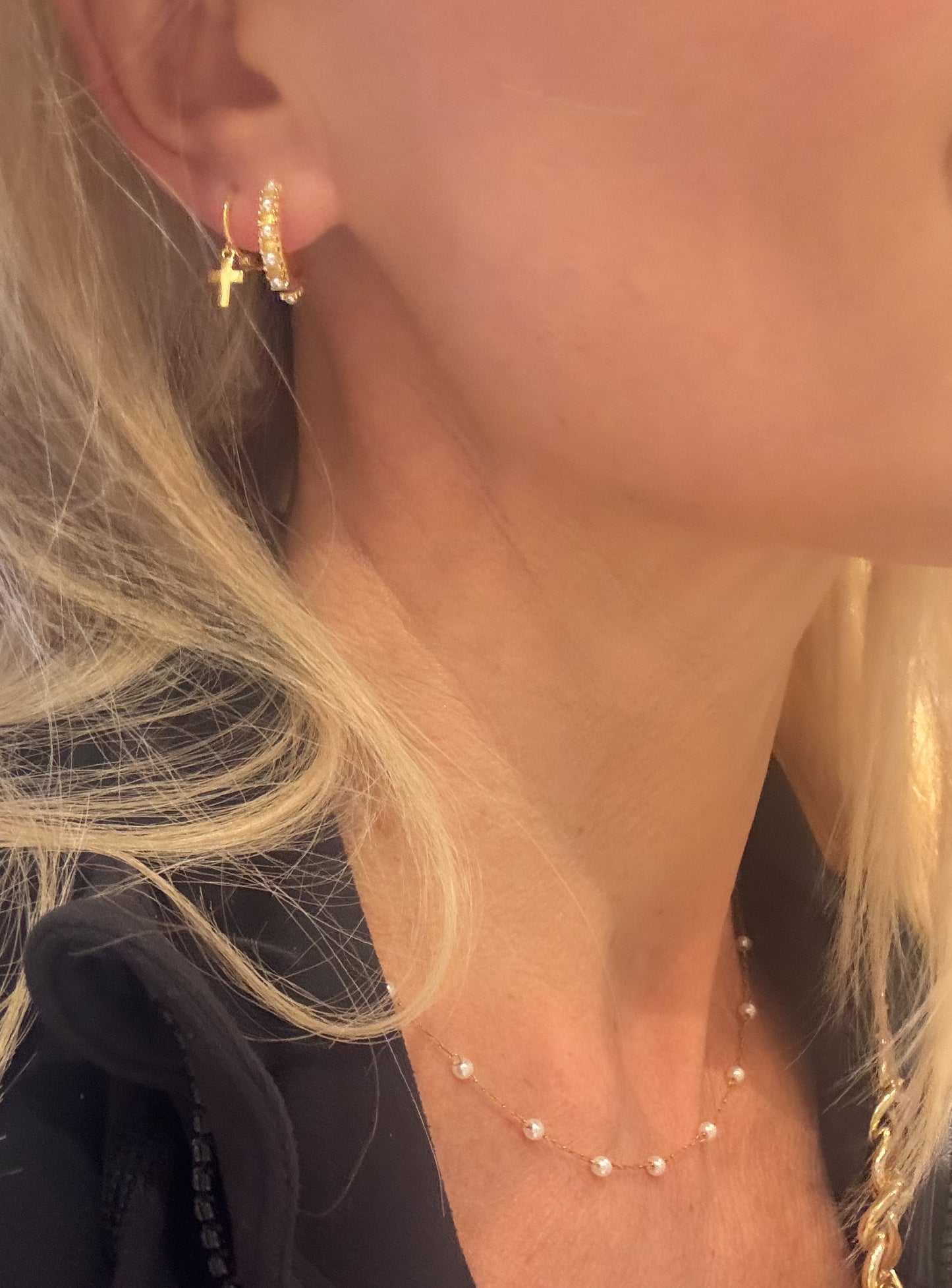 Petite Pearl Necklace | Gold