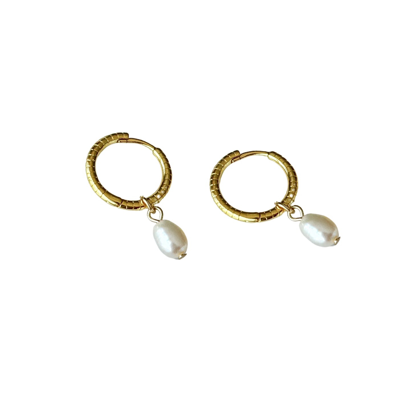 Pearl drop Sleepers| Gold