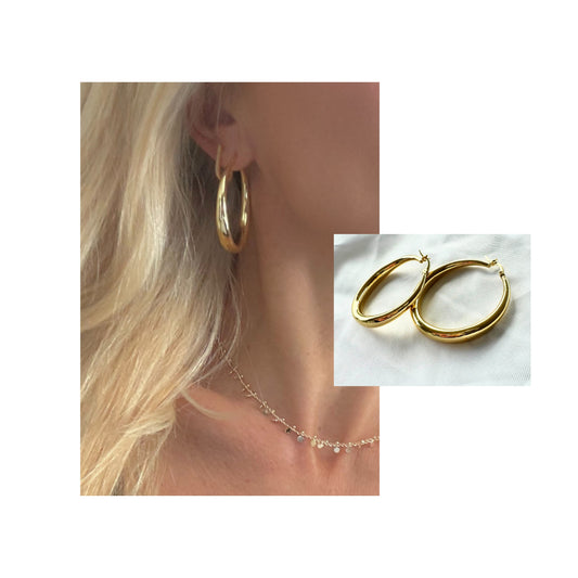 Tropics Hoops| Gold