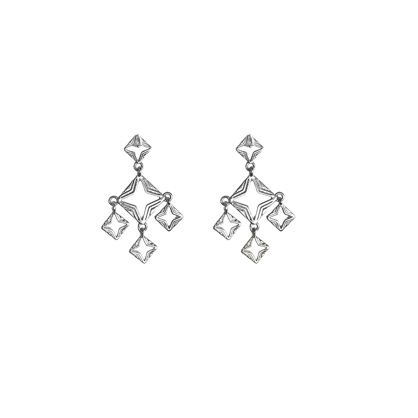 Byzante Embrace Mini Earrings | Silver