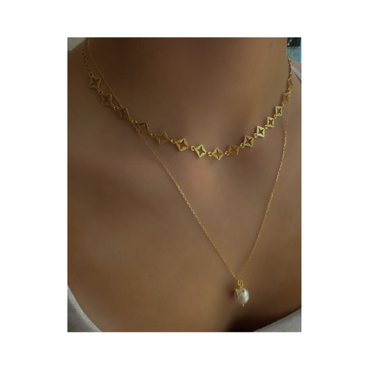 Byzante Embrace Necklace | Gold