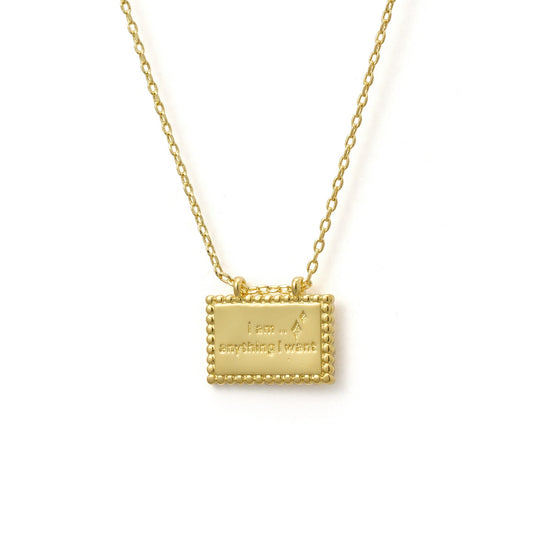 Byzantine Romance - Note to Self Necklace | Gold