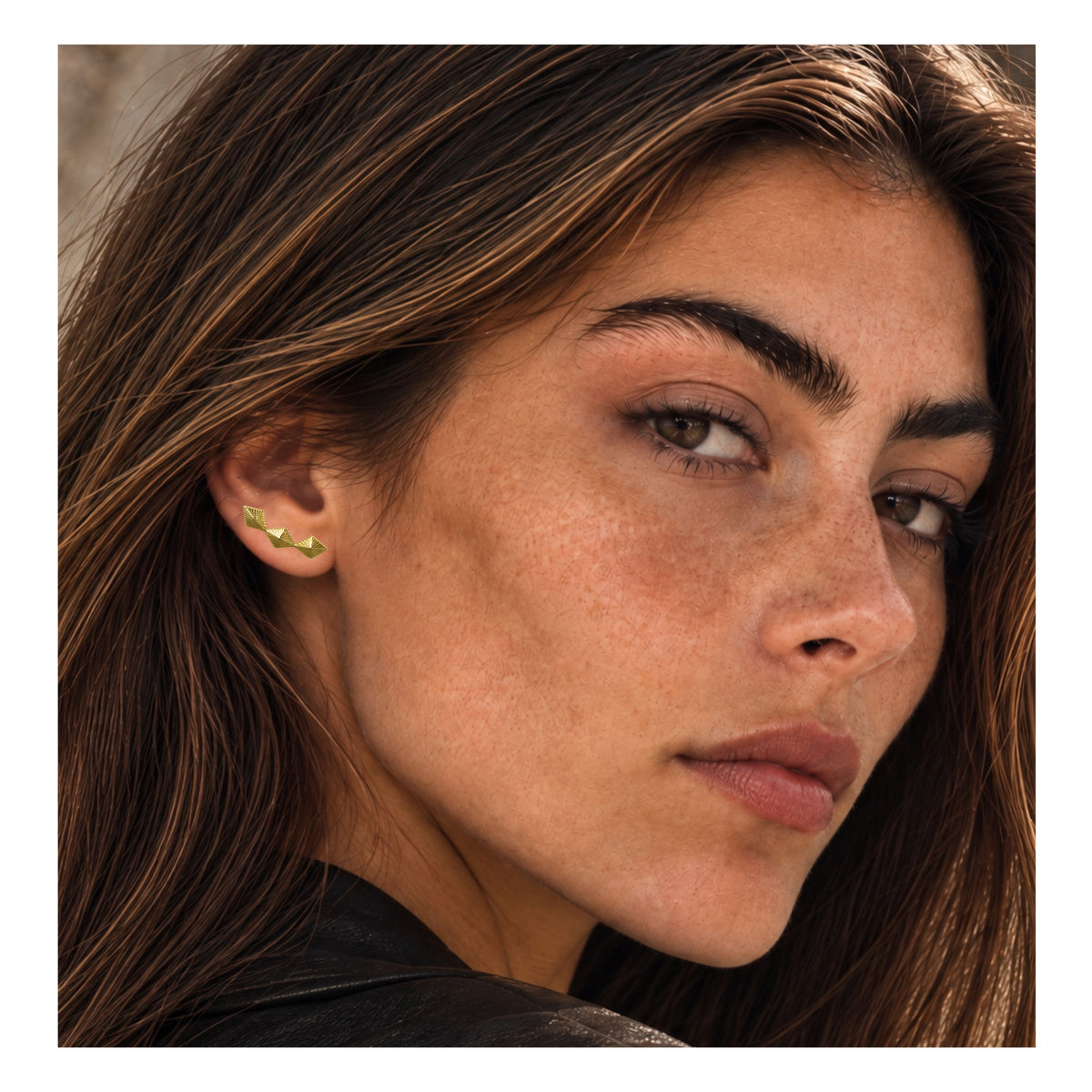 Sirena Studs| Gold