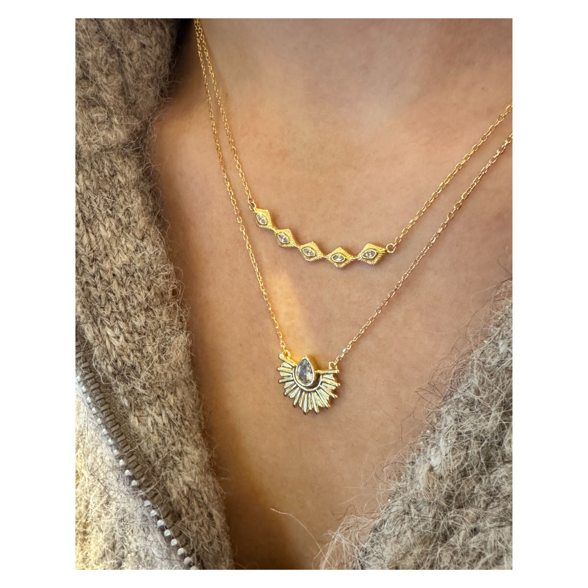 Blaze Necklace | Gold