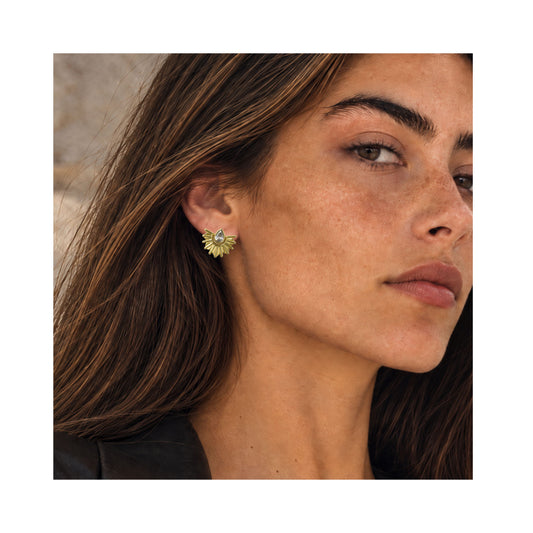 Blaze Earrings | Gold