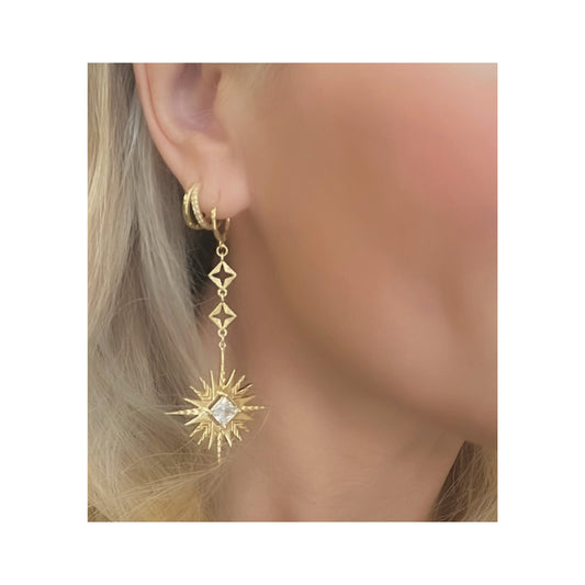 Byzantine Romance - Byzante x Solar Earrings | Silver