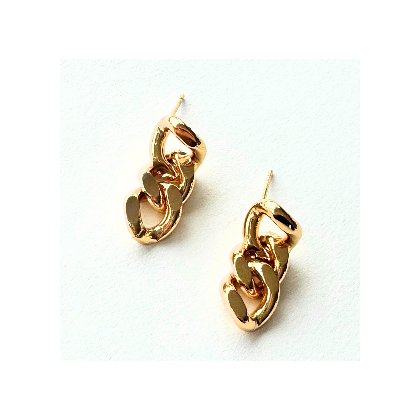 Goddess Chain Drop Earrings | Gold