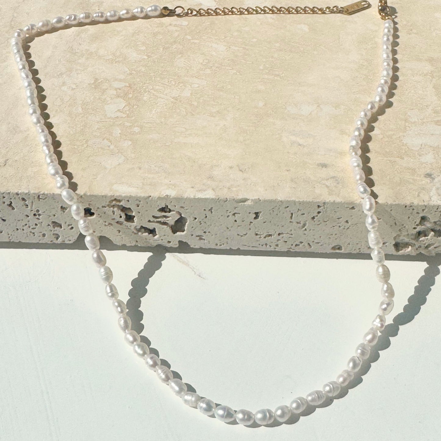 Lustra Pearl Necklace | Gold - back soon