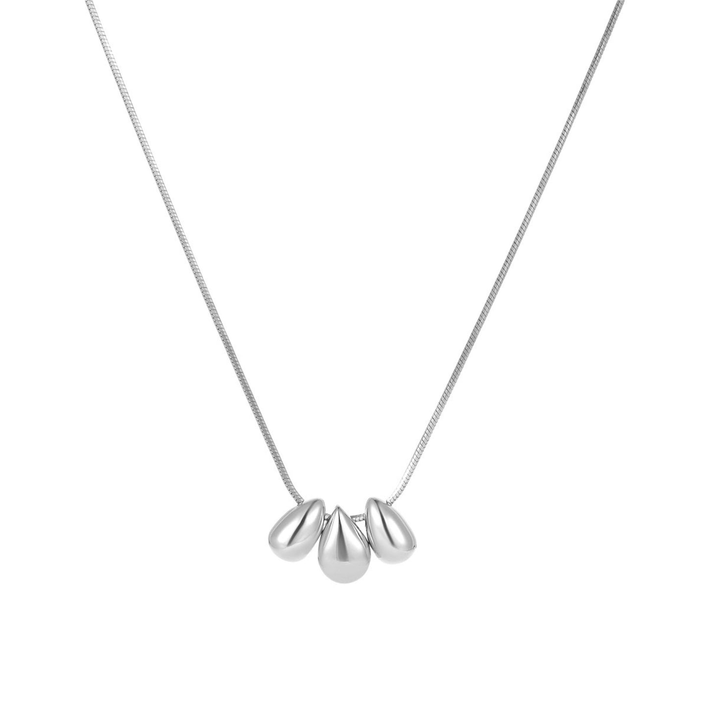 Droplet Necklace| Silver