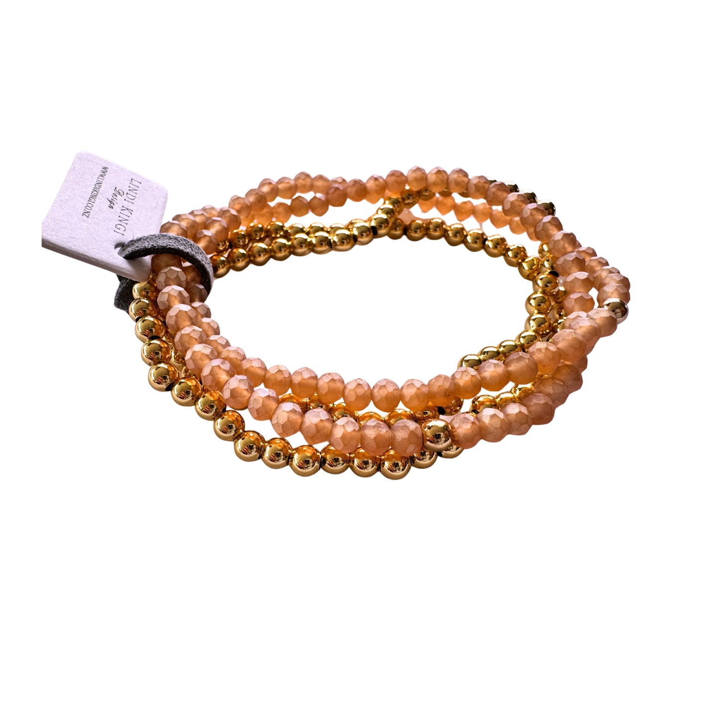 Beaded Bracelet Set | Sunset & Gold