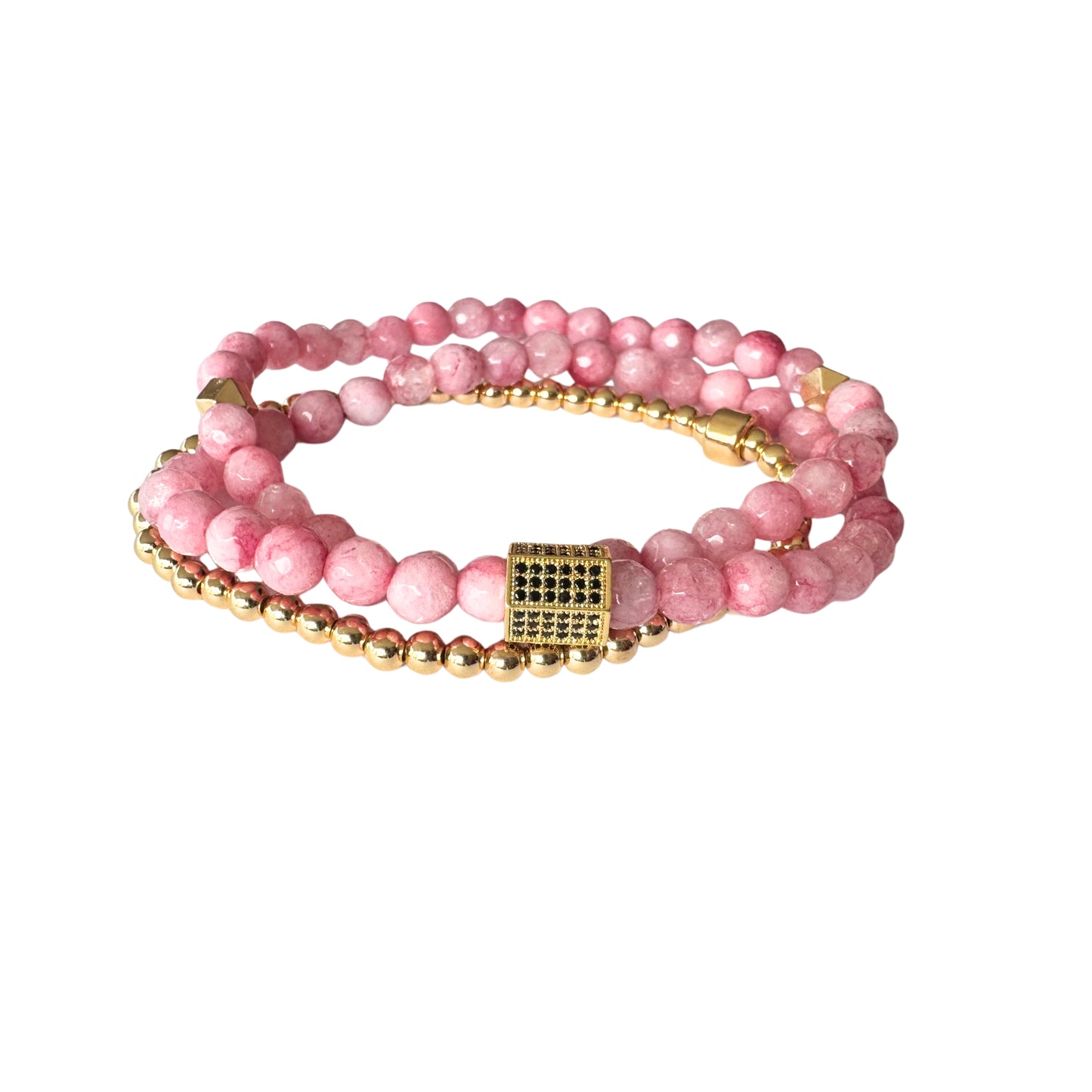 Beaded Bracelet Set | Sorbet