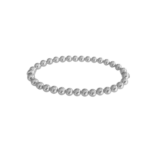 Beaded Bracelet | Luxe Silver