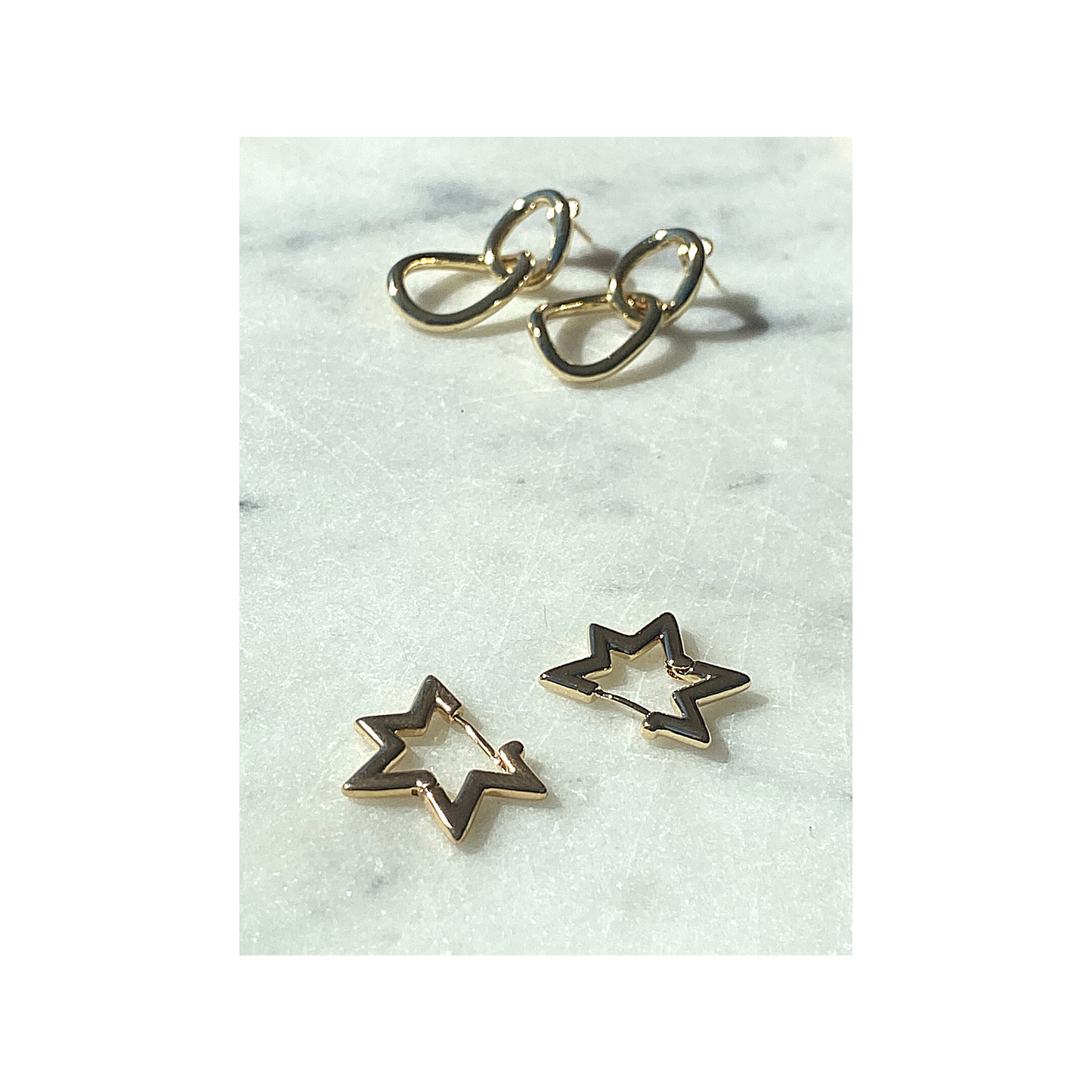 Golden Starlight Hoops