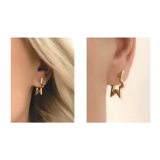 Golden Starlight Hoops