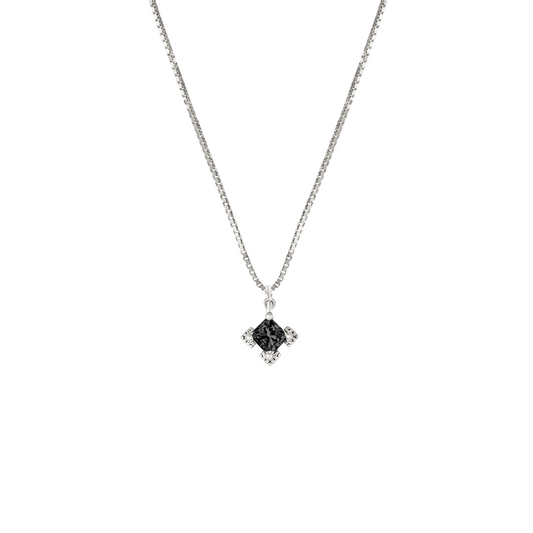 A Dusting of Jewels - Embellishment Necklace | Platinum