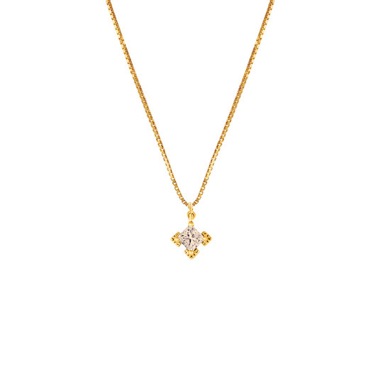 A Dusting of Jewels - Embellishment Necklace | Gold