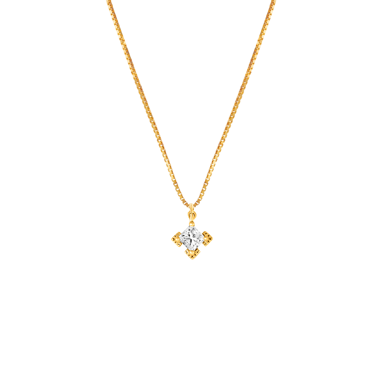 A Dusting of Jewels - Embellishment Necklace | Gold