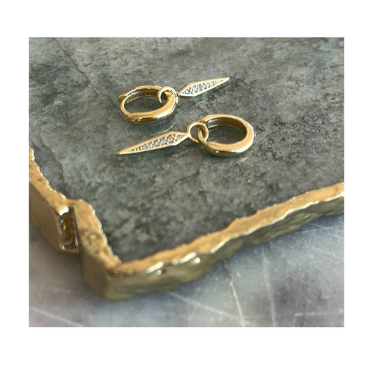 Into the Light | Splice Earrings | Gold