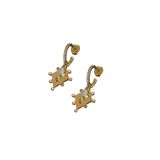 Into the Light | Goddess Earrings | Gold