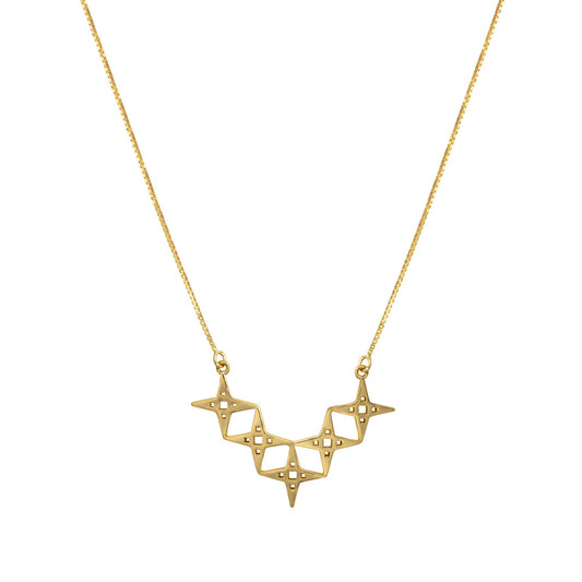 Alignment Necklace | Gold