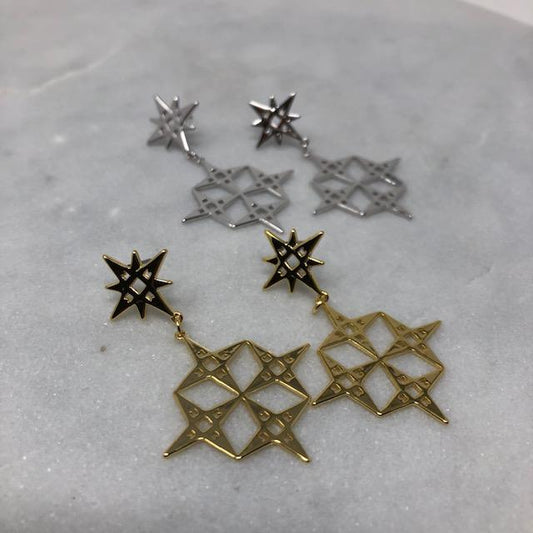 Constellation Earrings | Platinum by Lindi Kingi Design shop online now