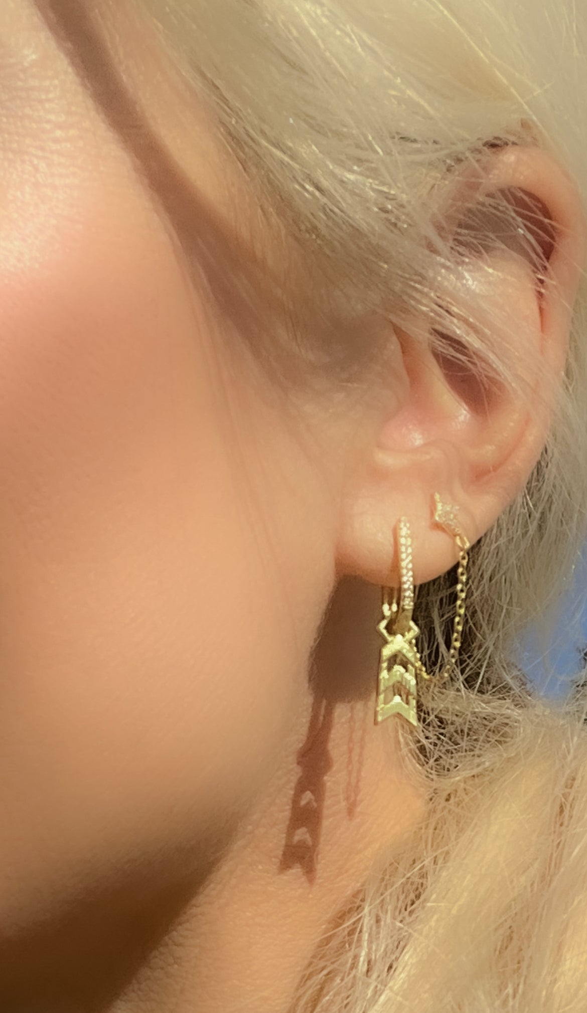 Byzantine Romance - Amira Sleepers with Formation Charm | Silver