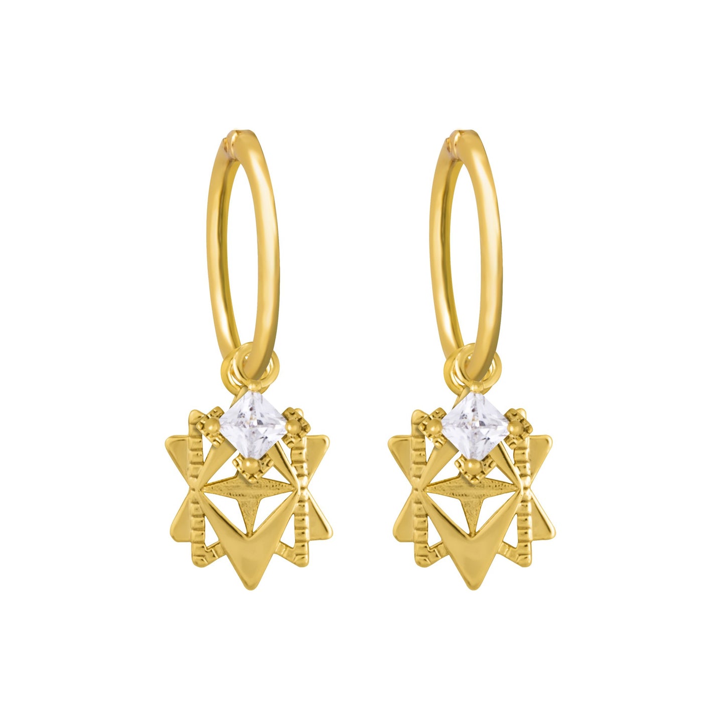A Dusting of Jewels - Baroque Star Sleepers | Gold