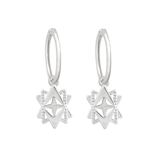 A Dusting of Jewels - Baroque Star Sleepers | Silver