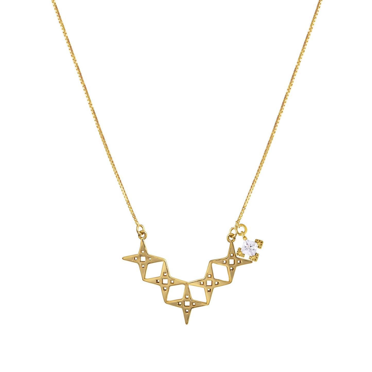 Alignment Necklace | Gold