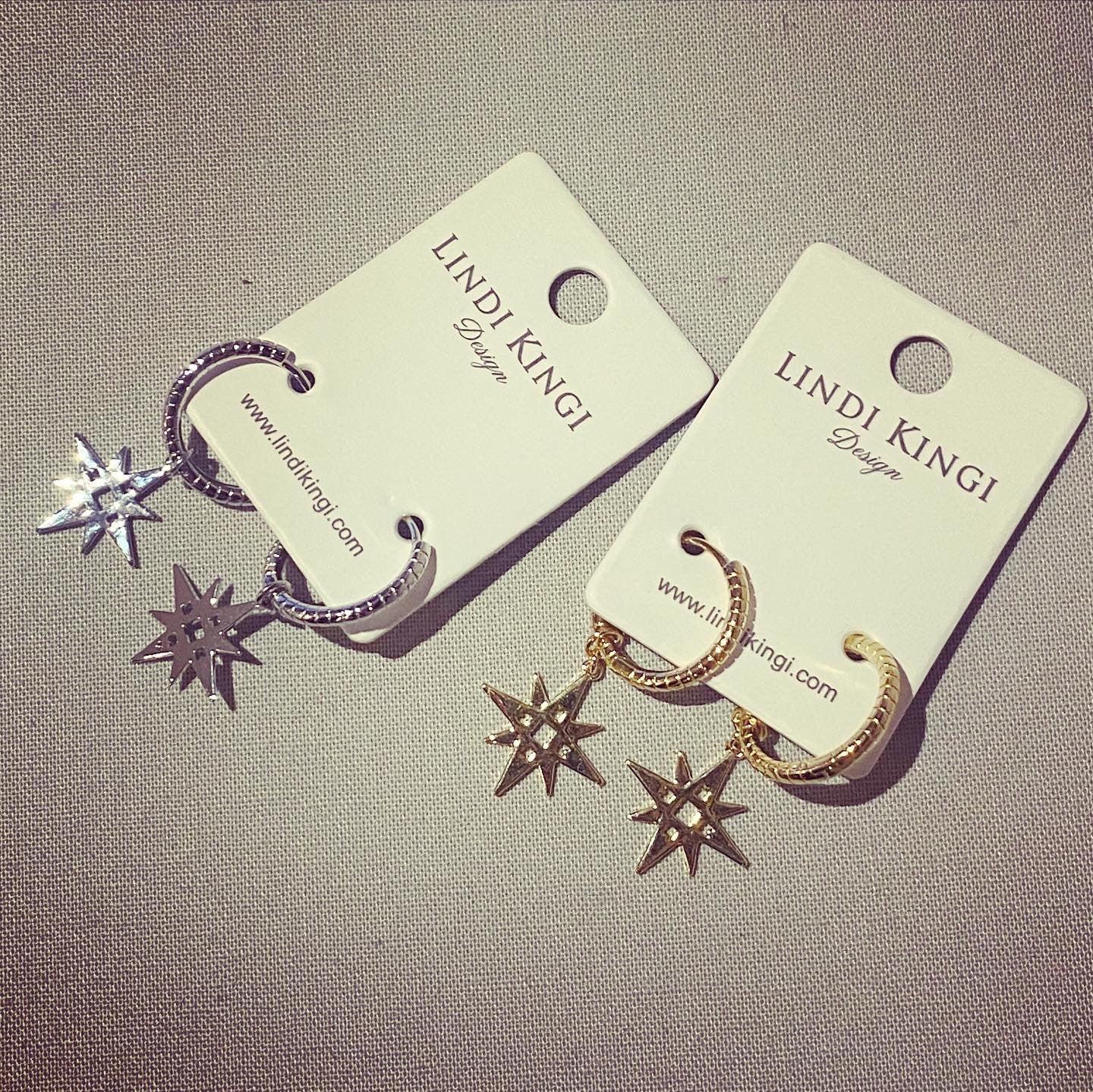 LKD Signature Star with engraved Hoop | Platinum