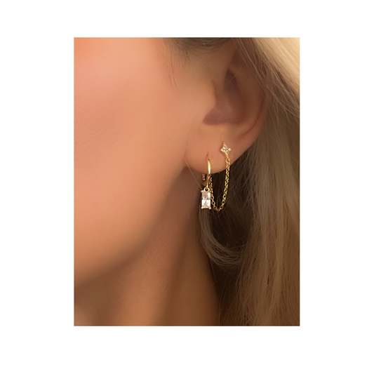 Byzantine Romance - Gliding Star Studs | Gold