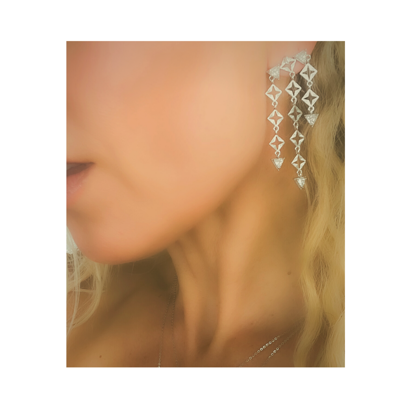 Byzantine Romance - Byzante Earrings | Platinum