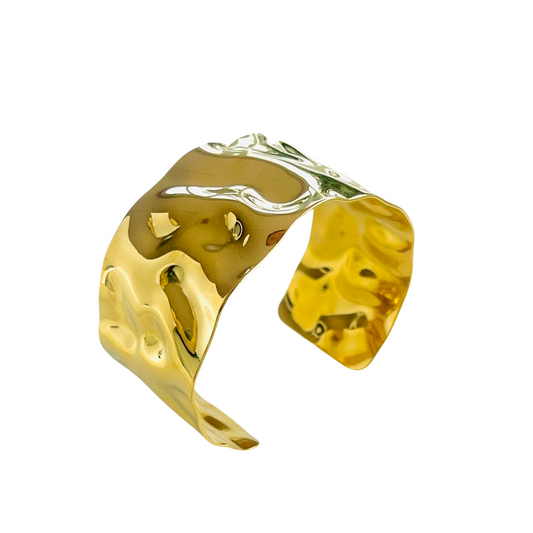 Beaten Cuff | Gold