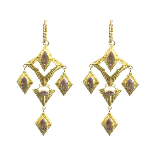 Sagrada Earrings | Espresso & Gold