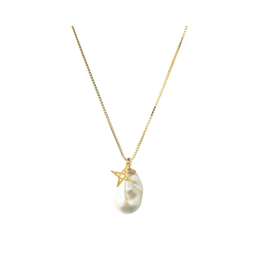 Luxe Pearl Necklace | Gold