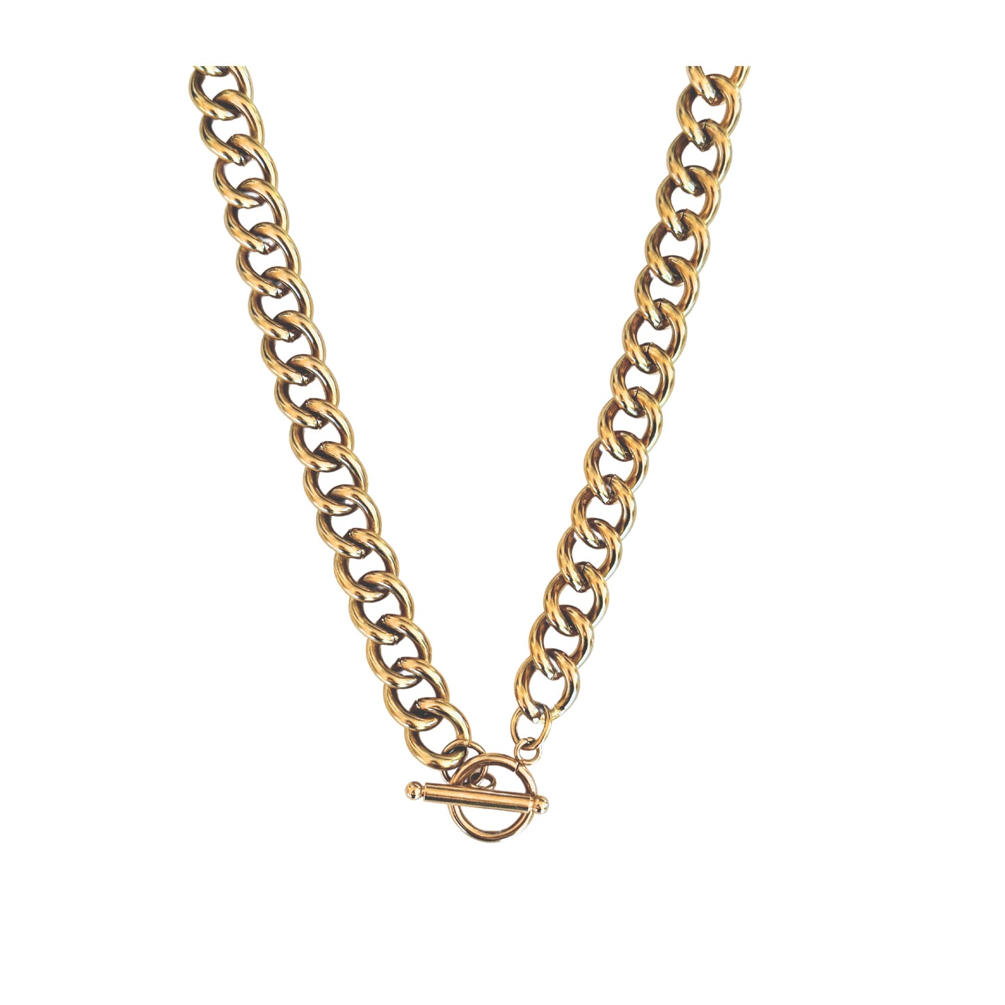 Goddess Fob Necklace | Gold