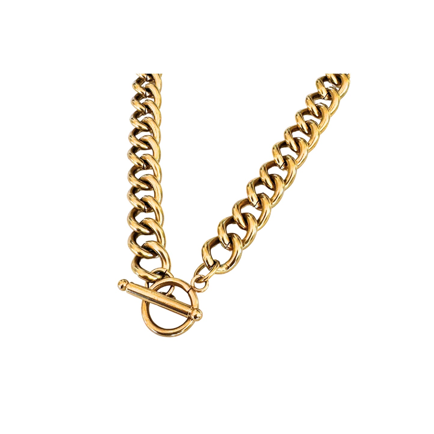 Goddess Fob Necklace | Gold