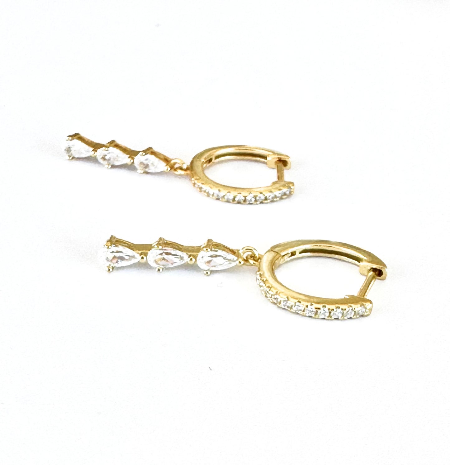 Triple Teardrop Sleepers| Gold
